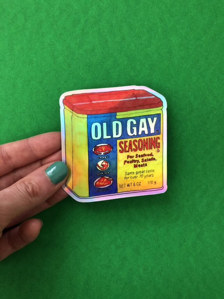Old Gay Seasoning Sticker
